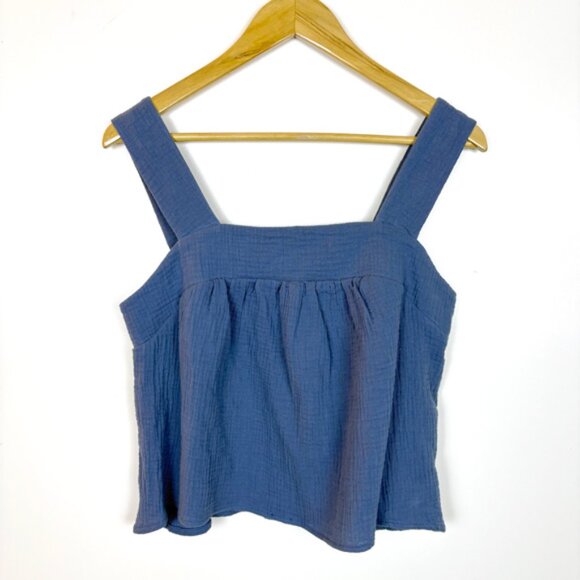 Anthro Drew Blue 2 piece cotton gauze lounge set - Picture 2 of 10